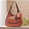 M.C. Handbags 2-Piece Jade Croco Leather Satchel, , large