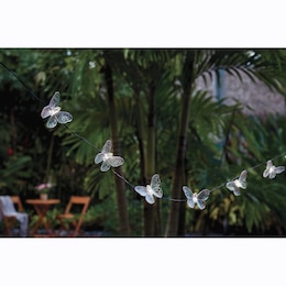 Set of 10 Solar Butterfly String Lights, , large