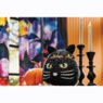 Black Cat Figural Basket, Black, large