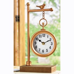 Bird on Branch Table Clock, , large