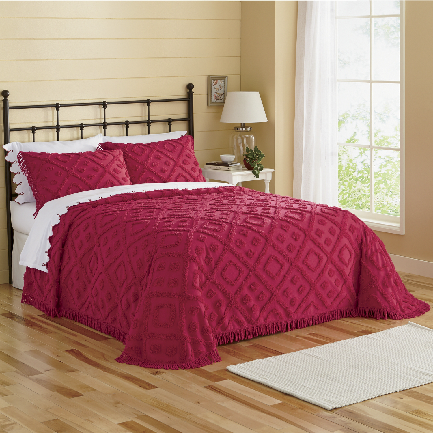 Diamond Tufted Chenille Bedspread Seventh Avenue Diamond Tufted Chenille Bedspread