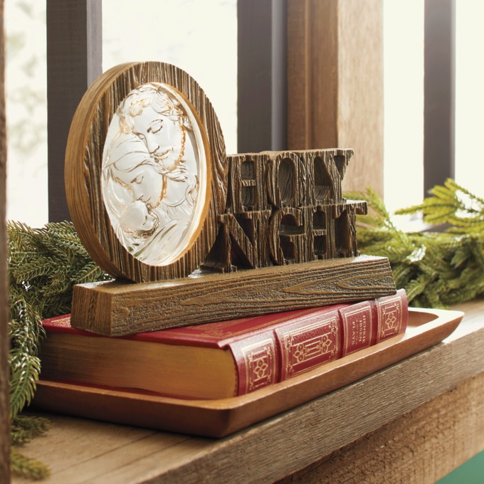 O Holy Night Lit Tabletop Sign, , large