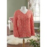 Crochet High Low Sweater, , large