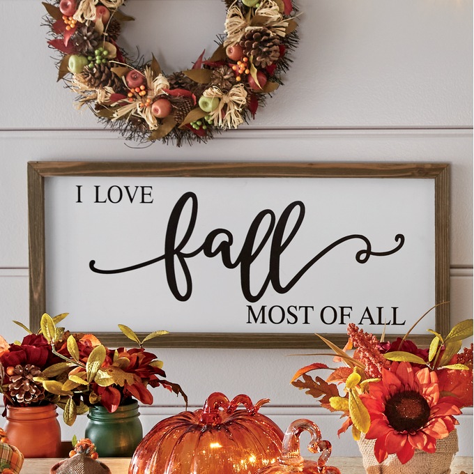 I Love Fall Most of All Wall D&eacute;cor, , large