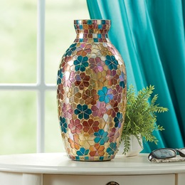 Color Connection Mosaic Vase, , large