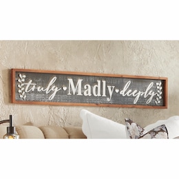Truly Madly Deeply Wall Sign, , large