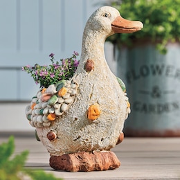 Stone Duck Planter, , large