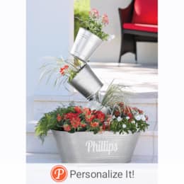 Galvanized Bucket Planter, , large