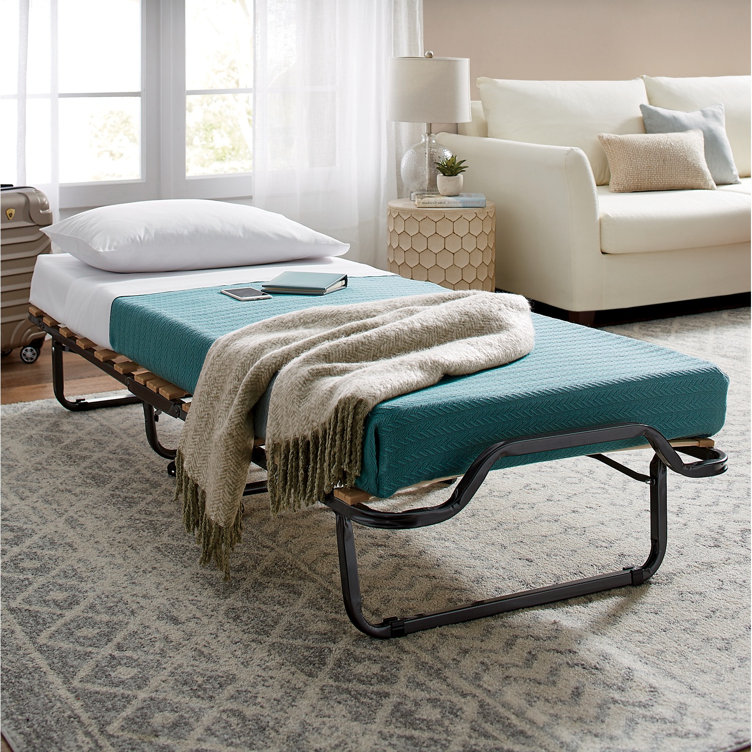Luxor Folding Bed with Wheels Seventh Avenue