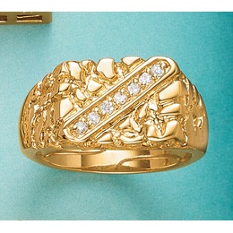 Men&amp;&#35;39;s Nugget Ring, , large