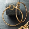 SIS Queen Cobra Round Diamond-Cut Hoops, , large