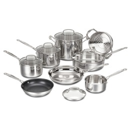 Cuisinart 13-Piece Chef&#39;s Classic Stainless Steel Cookware Set, , large