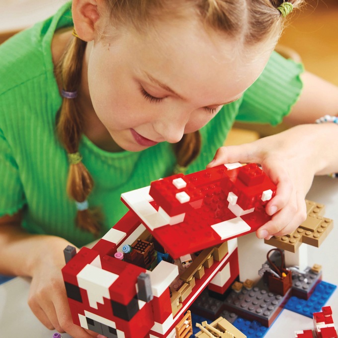 LEGO Minecraft Mooshroom House, , large
