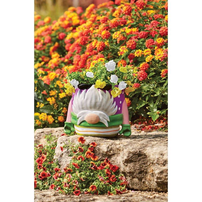 Handstand Gnome Planter, , large