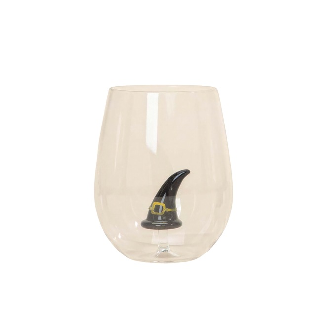 Set of 4 Halloween Wine Glasses, , large