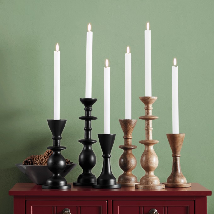 Set of 3 Taper Candleholders, , large