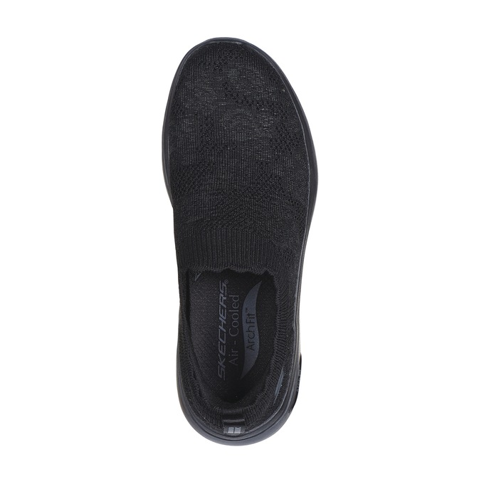 Skechers Women's GO WALK Arch Fit Rosa Linda Slip-On, Black Black, large