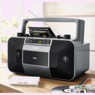 JENSEN Dual Cassette CD Boom Box, , large
