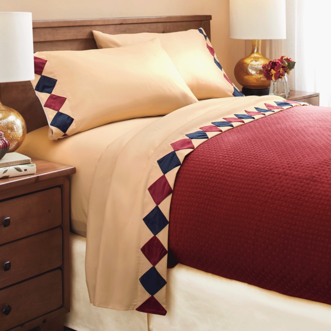 Flocked Velvet Microfiber Sheet Set, , large