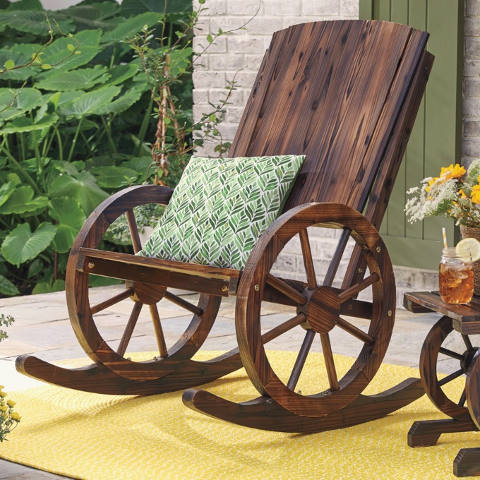Yellowstone Rocking Chair, Brown, large