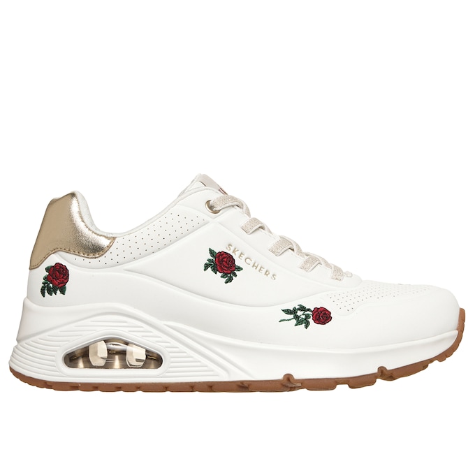 Skechers Uno Champagne and Roses Shoe with Air-Cooled Memory Foam, , large
