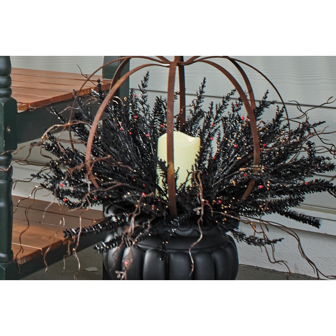 Lit Halloween Pumpkin Urn Filler, Multi, large