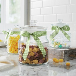 Dolly 3-Piece Glass Canister Set, , large