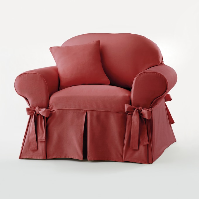 Solid Farmhouse Slipcovers, Brick, large
