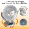 Optimus 14" Oscillating Dish Heater with Remote, , large