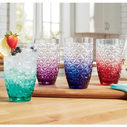 Set of 4 Geometric Drinkware, , large