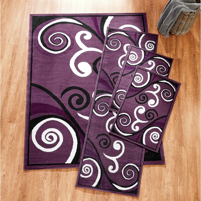 Billow 4-Piece Rug Set, , large
