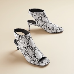 Snake Peep-Toe Shootie, , large