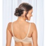 Lace Crossover Bra, Beige, large