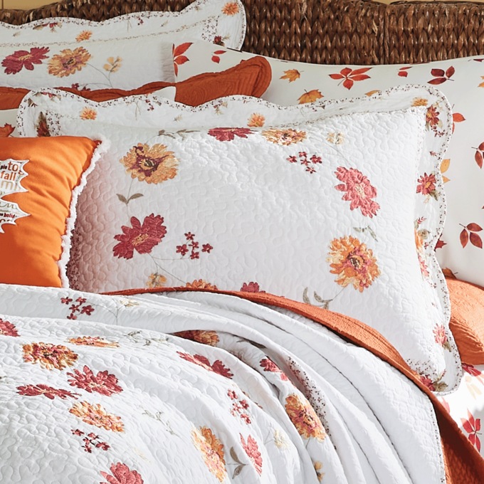 Autumnal Quilted Sham, , large