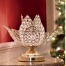 Crystal Lotus Lamp, Gold, large