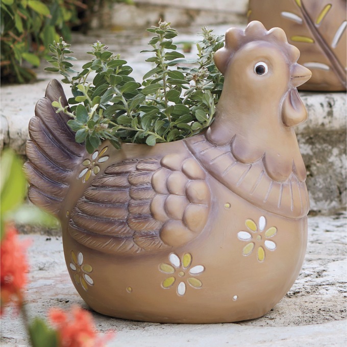 Feathered Friends Planter, , large