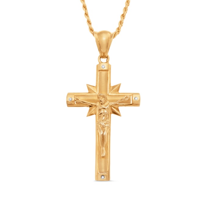 Large Crucifix Pendant, , large