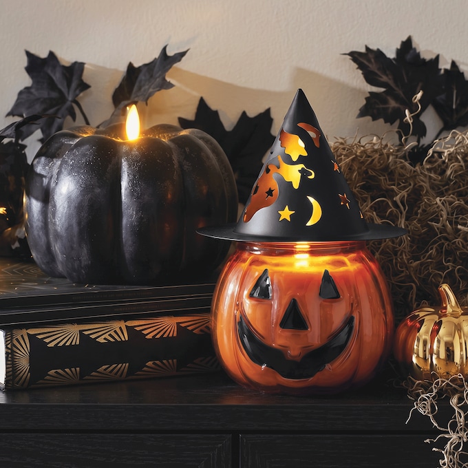 Pumpkin Pie Glass Candle, , large