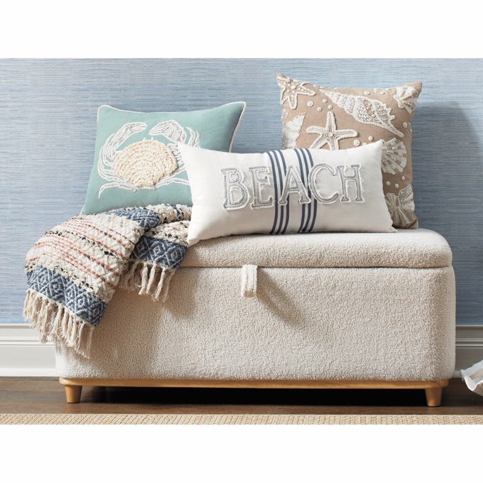 Coastal Shell Accent Pillow, , large