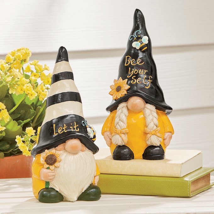Set of 2 Bee Gnomes, , large