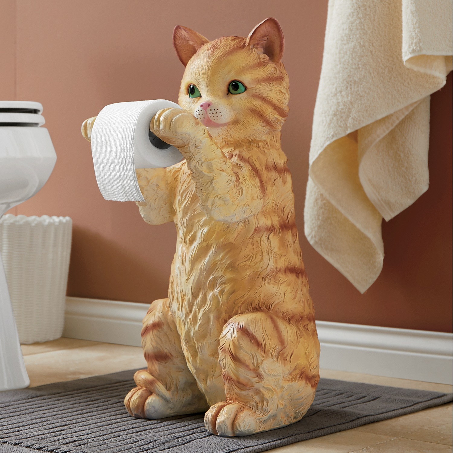 Kitten Toilet Paper Holder Seventh Avenue