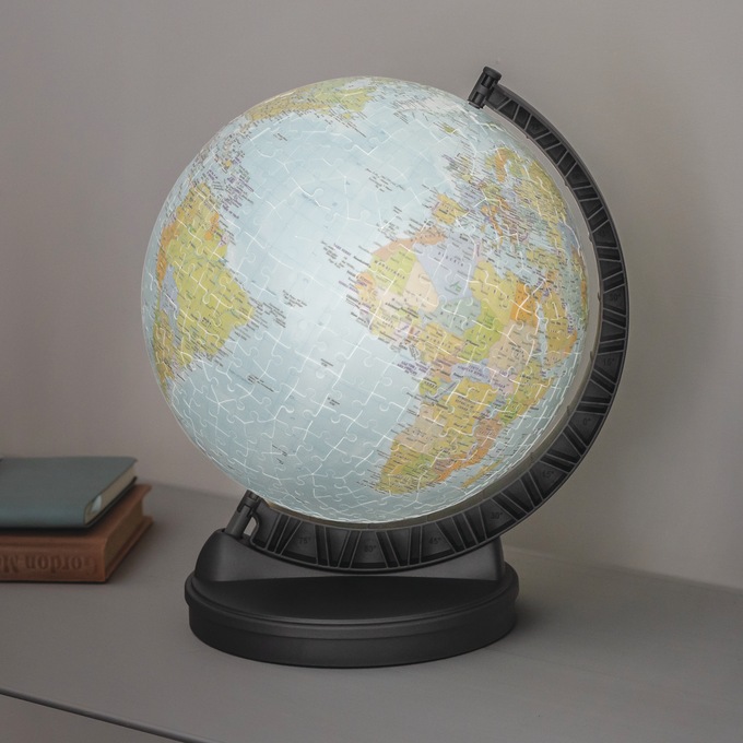 Globe with Light 3-D Puzzle, , large