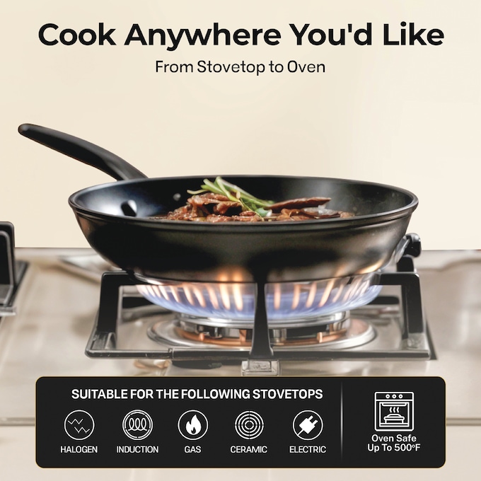 Ceramax 20-Piece Ceramic Nonstick Cookware Set, , large