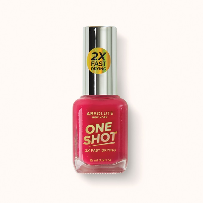 Absolute New York One Shot Nail Polish, Blooming Pink, large