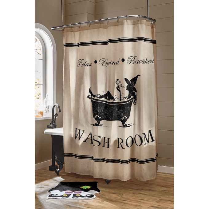 Witch Cotton Bath Mat - 24" x 24", , large