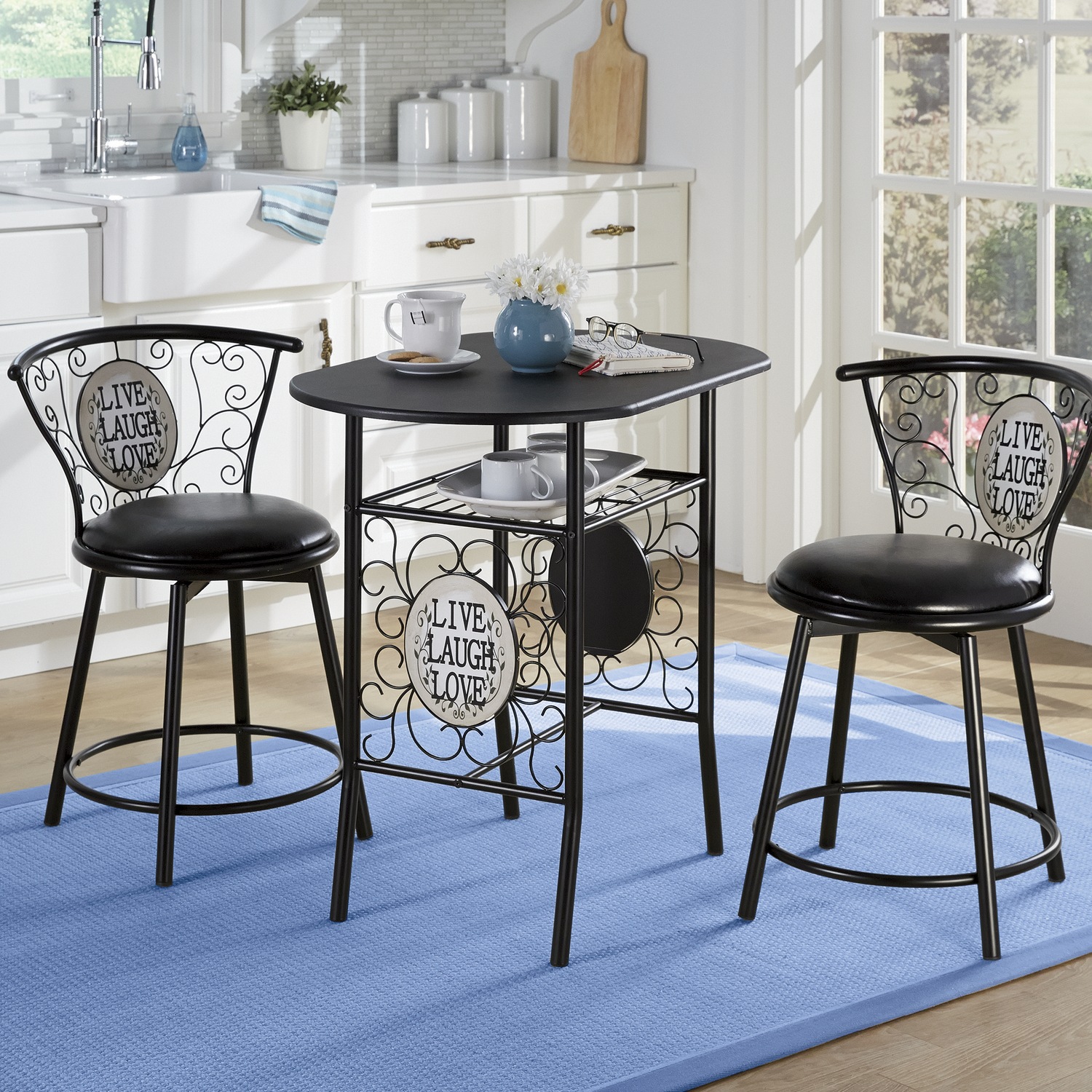 3 Piece Live Laugh Love Bistro Set Seventh Avenue 3 Piece Live Laugh Love Bistro Set