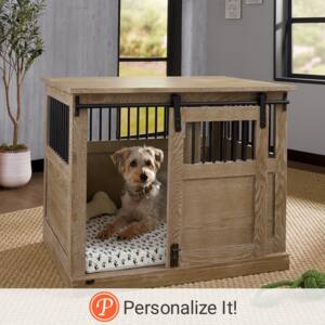 Barn Door Medium Pet Crate, , large