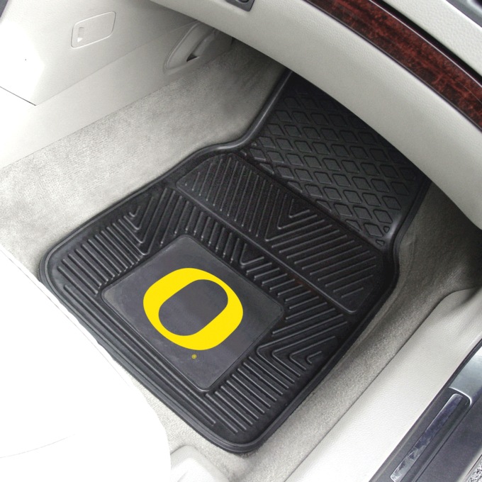 Set of 2 NCAA Vinyl Car Mats, , large
