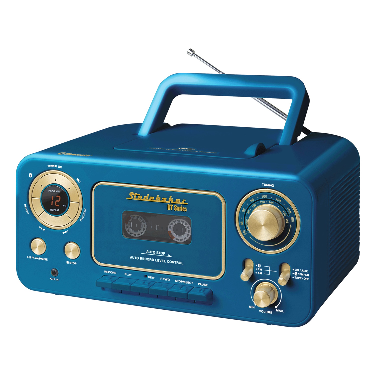 Studebaker Bluetooth Boombox with Cassette | Seventh Avenue