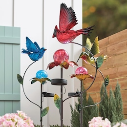 Solar Bird Stake, , large
